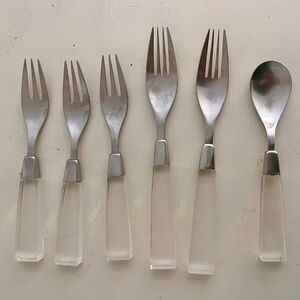 Retro Lucite Flatware Set made in Japan 1950’s